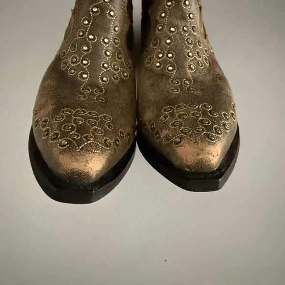 Sterling River Cowgirls SR2032 Leather Brown/Cherry Western 8.5 Womens Rhineston - Picture 10 of 13